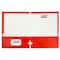 JAM Paper Laminated 2-Pocket Glossy 3-Hole Punch School Folders, 6ct.